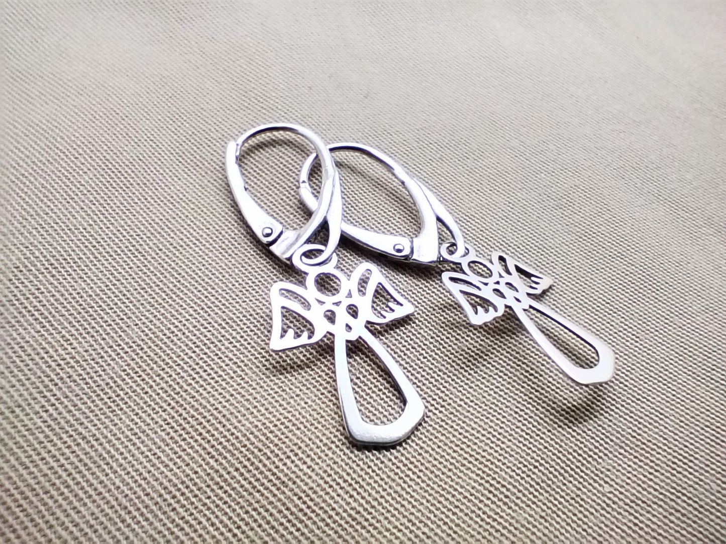 Sidabriniai auskarai Angelai mano gyvenime